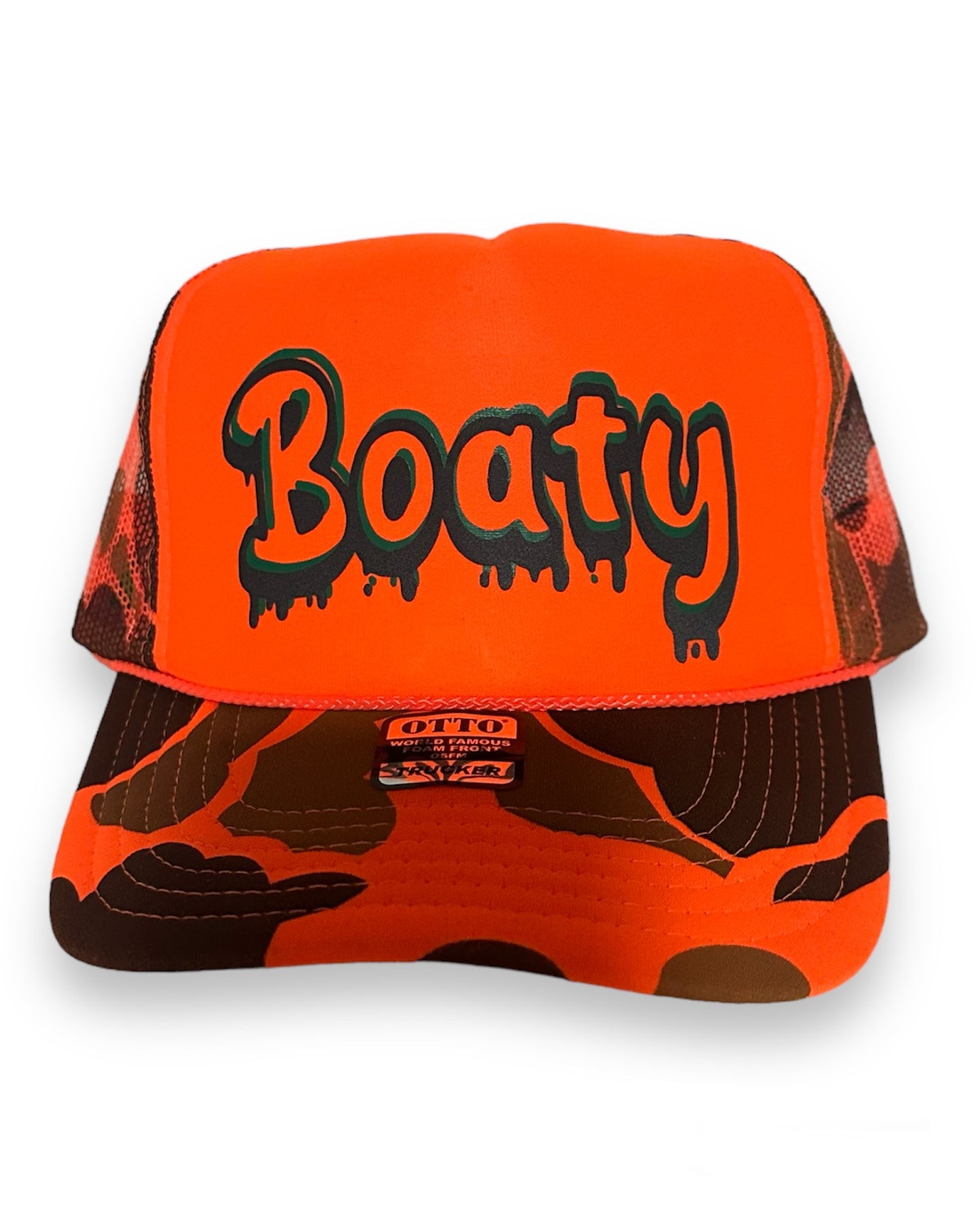 ORANGE CAMO TRUCKER