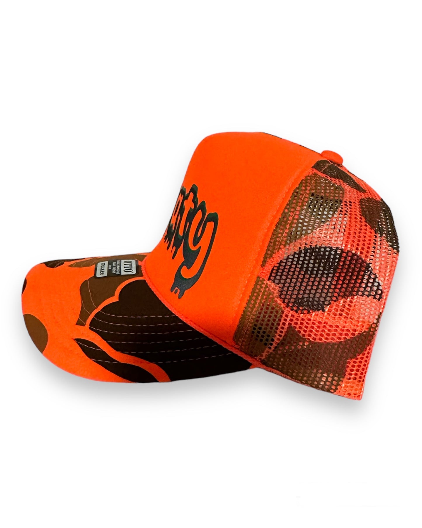 ORANGE CAMO TRUCKER